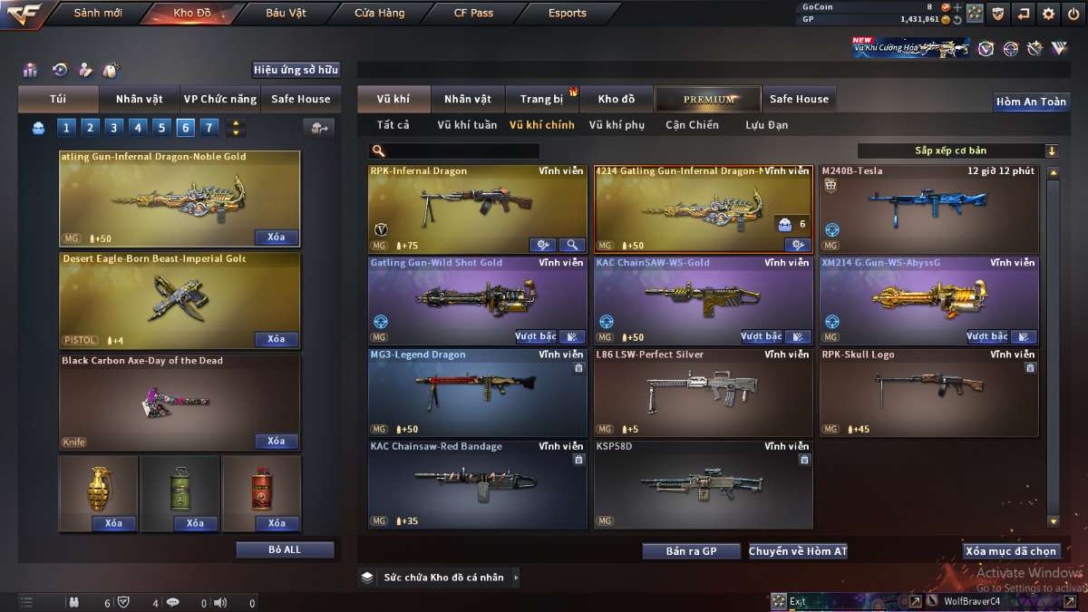 shop acc cf uy tin gia re